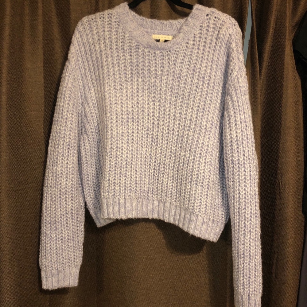 PURPLE KNITTED SWEATER